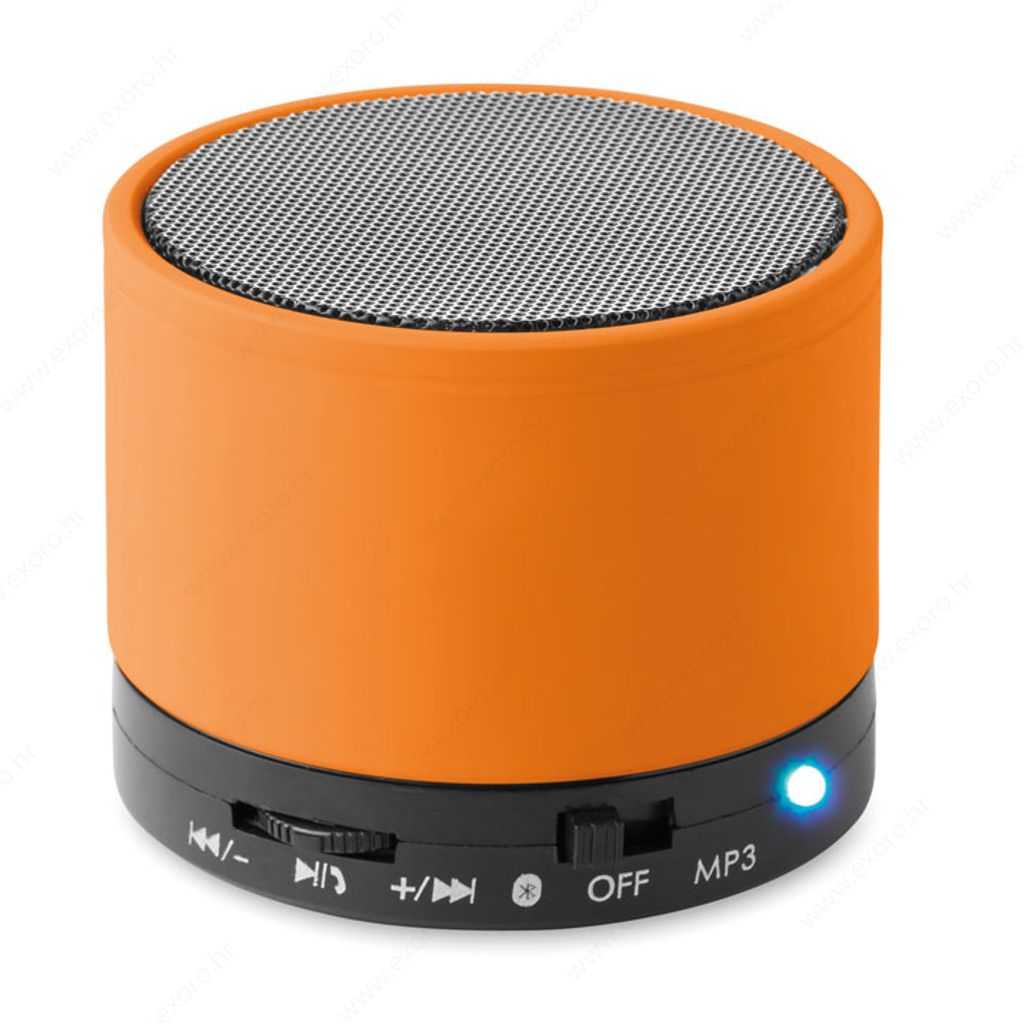 MO8726-10 Zvučnik bežični ROUND BASS 450mAh, narančasti