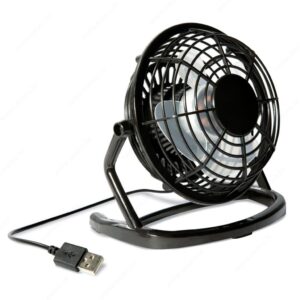 Ventilator AIRY s usb kabelom od ABS-a, crni