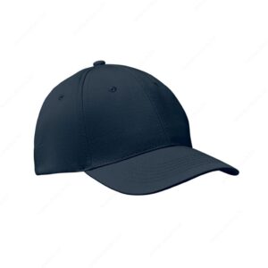 Kapa šilt 6 panela BASIE 160g, čičak, plava (french navy)