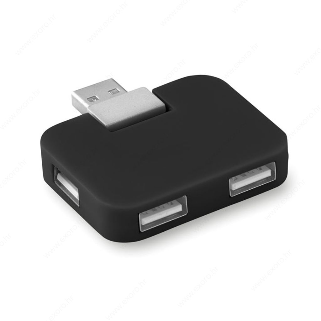 MO8930-03 USB hub SQUARE 4 ulaza, crni