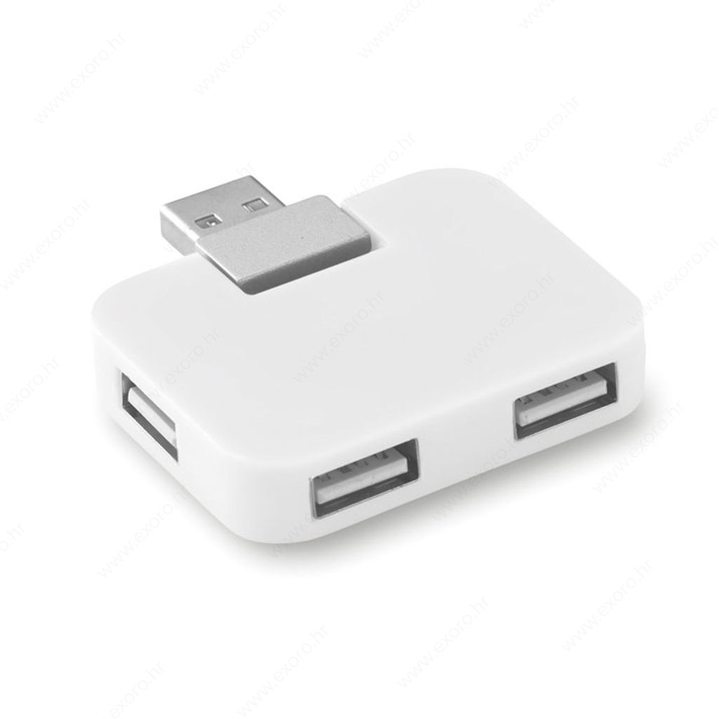MO8930-06 USB hub SQUARE 4 ulaza, bijeli