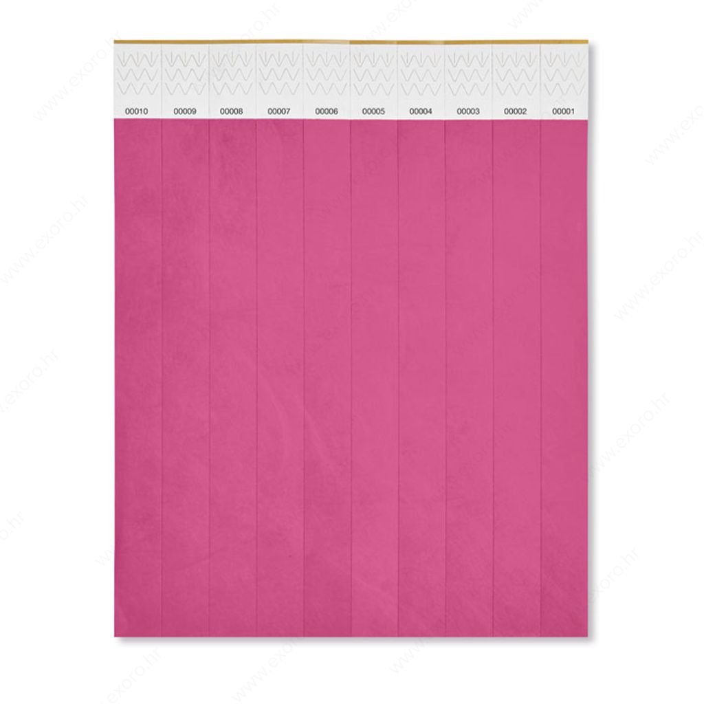MO8942-38 Narukvica papirnata TYVEK pk10 fuchsia