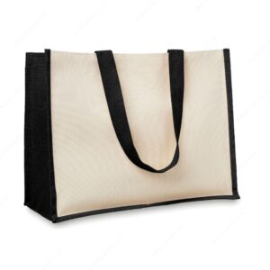 Torba shopping CAMPO DE FIORI juta, crna