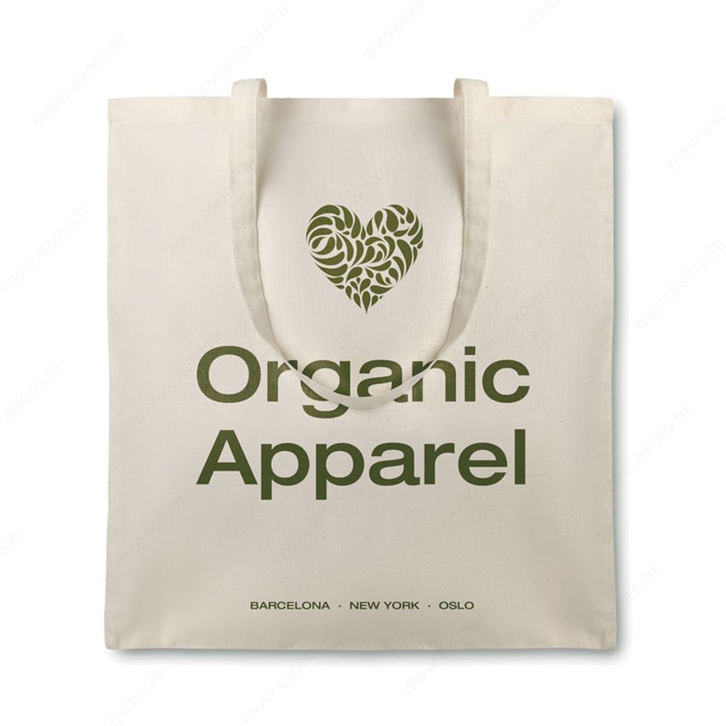 MO8973-13 Torba shopping ORGANIC COTTONEL pamučna, duge ručke, 105g., natur