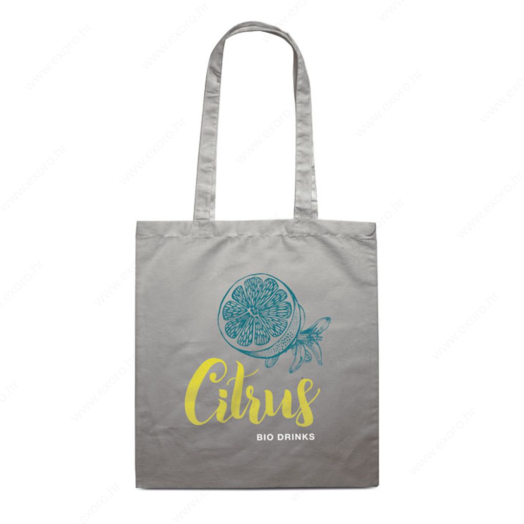 MO9268-07 Torba shopping COTTONEL COLOUR + pamučna 140g siva