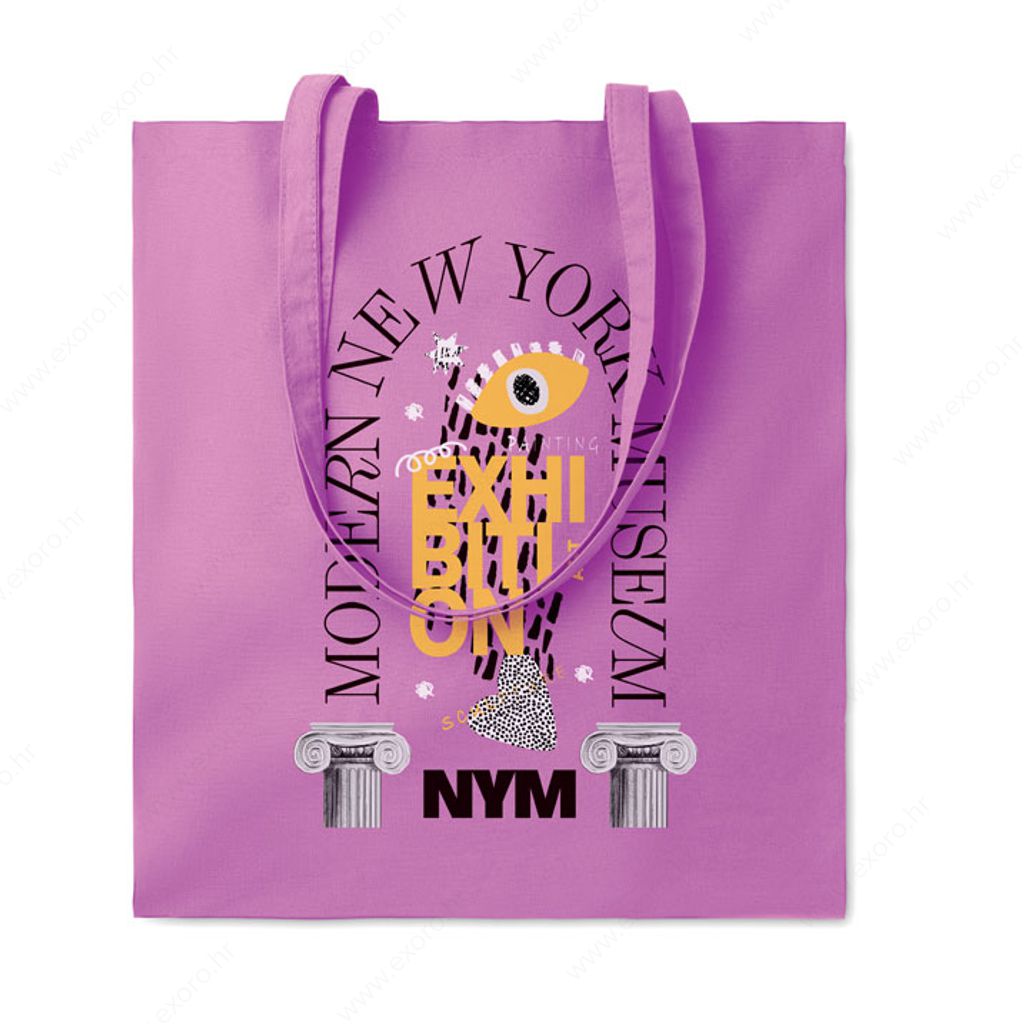 MO9268-21 Torba shopping COTTONEL COLOUR + pamučna 140g ljubičasta