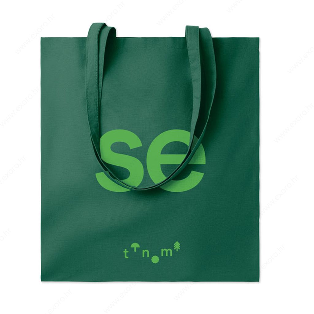 MO9268-60 Torba shopping COTTONEL COLOUR + pamučna 140g tamno zelena