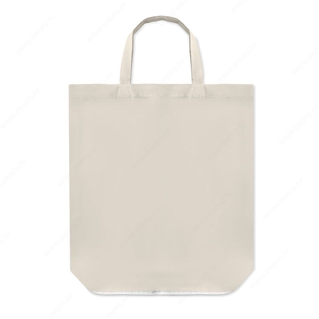 MO9283-06 Torba shopping FOLDY COTTON pamučna, kratke ručke, 135g., bijela