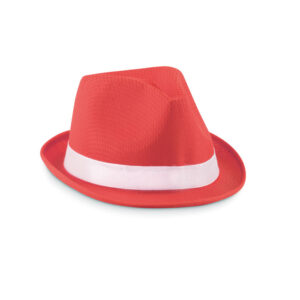 MO9342-05 Šešir WOOGIE od poliestera crveni