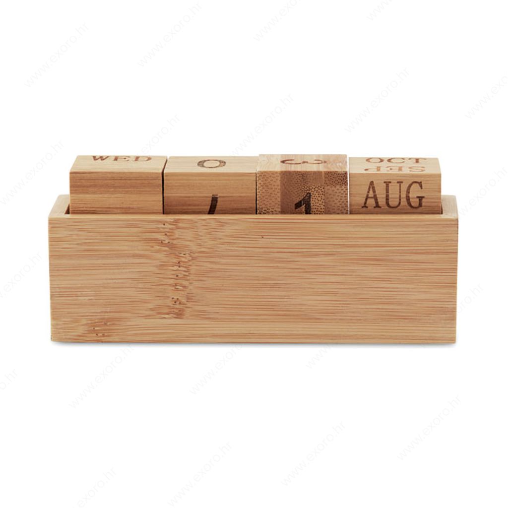 MO9404-40 Kalendar od bambusa KARENDA 13x4x5,5cm