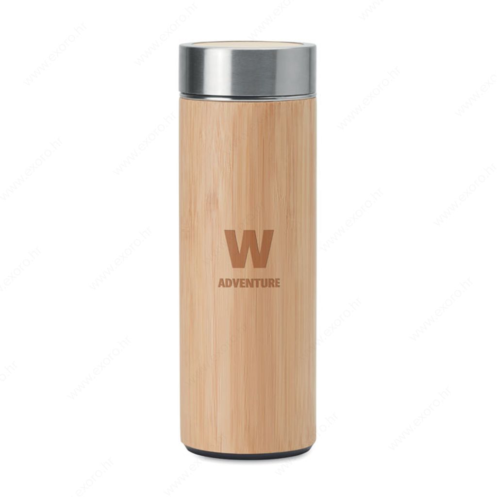 MO9421-40 Boca BATUMI termo, metalna, 400ml, drvena