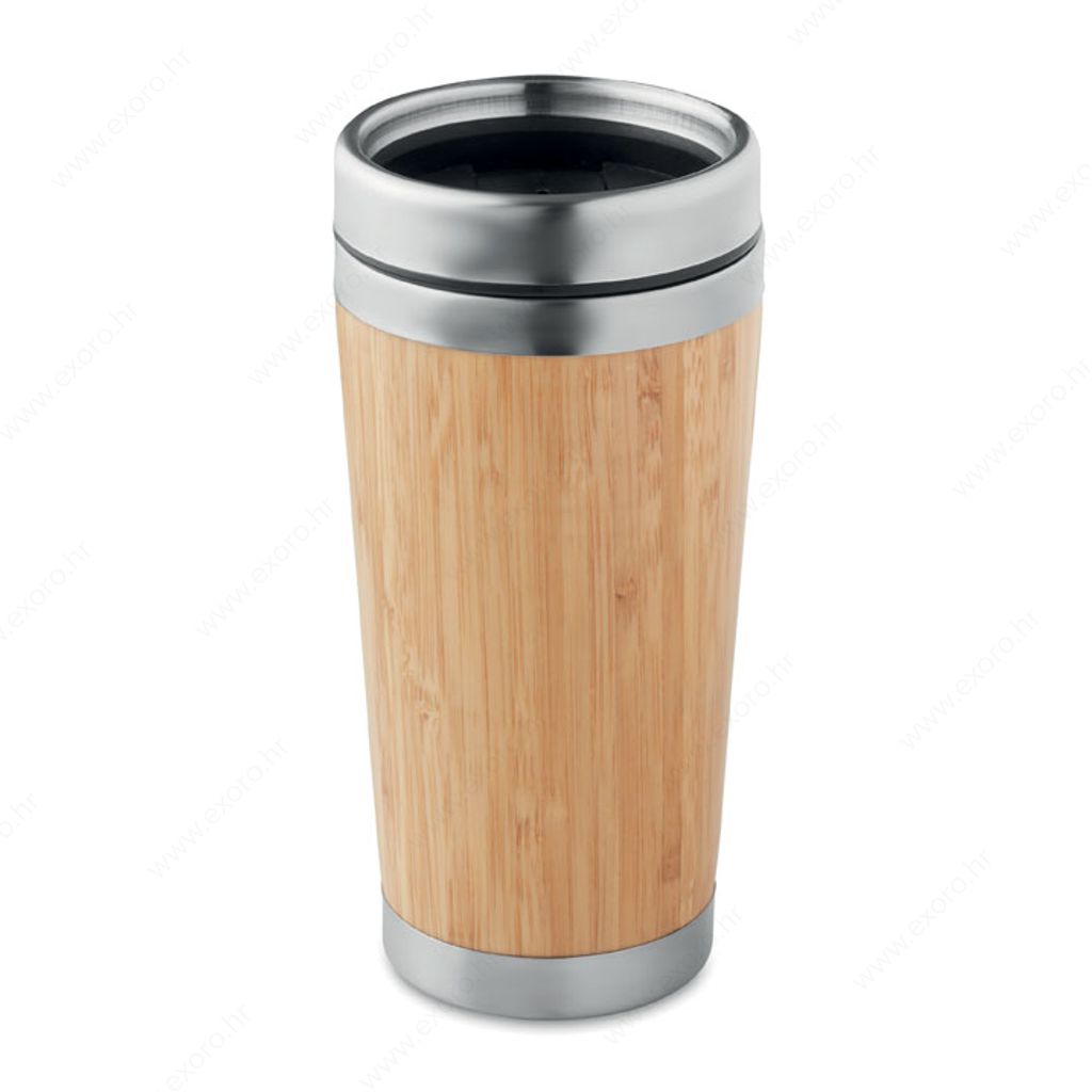 MO9444-40 Čaša RODEODRIVE+ termo, metalna, 400ml, drvena