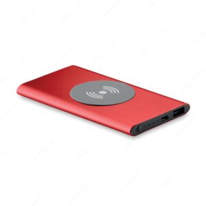 Punjač prijenosni, bežični POWER&WIRELESS 5W, crveni