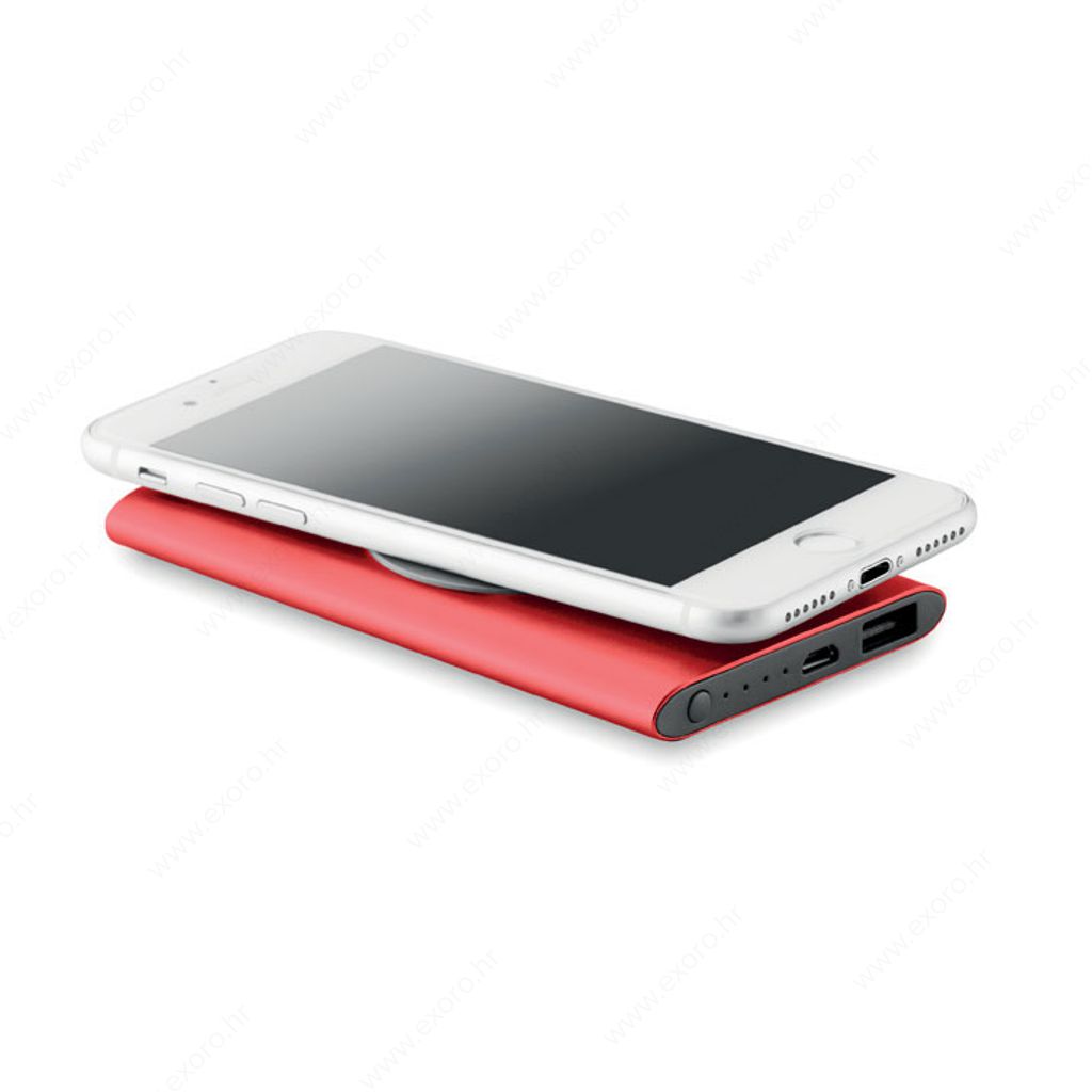 MO9498-05 Punjač prijenosni, bežični POWER&WIRELESS 5W, crveni