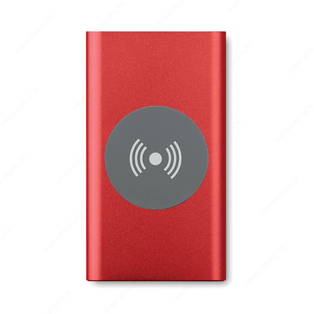 MO9498-05 Punjač prijenosni, bežični POWER&WIRELESS 5W, crveni