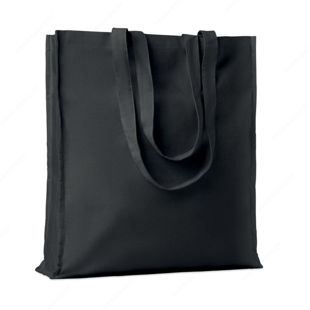MO9596-03 Torba shopping PORTOBELLO pamučna, duge ručke, 140g., crna