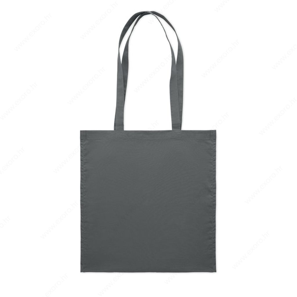 MO9596-15 Torba shopping PORTOBELLO pamučna, duge ručke, 140g., tamno siva