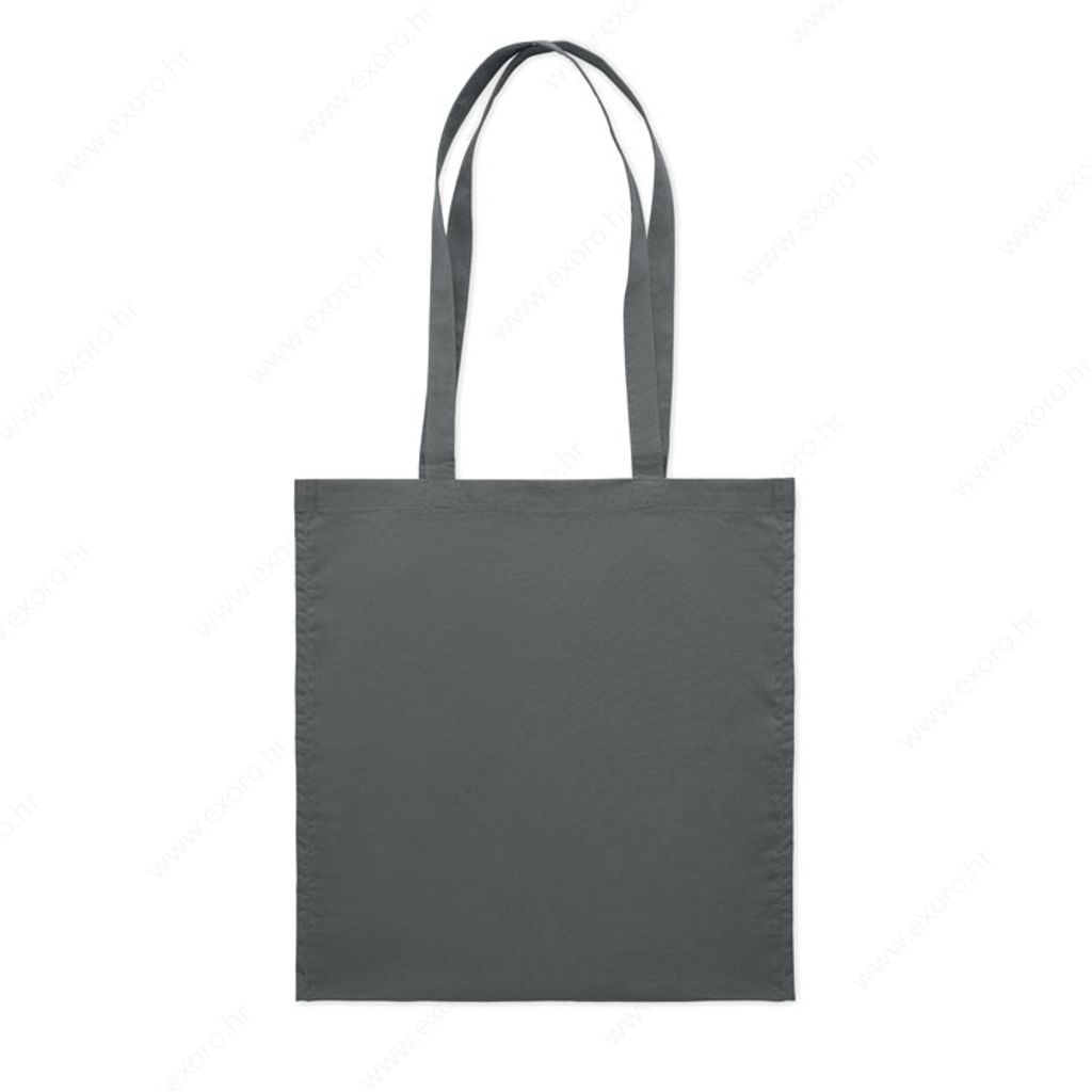 MO9596-15 Torba shopping PORTOBELLO pamučna, duge ručke, 140g., tamno siva