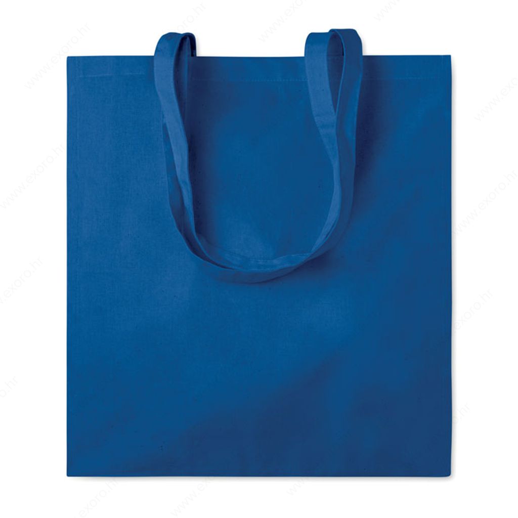 MO9596-37 Torba shopping PORTOBELLO pamučna, duge ručke, 140g., royal plava