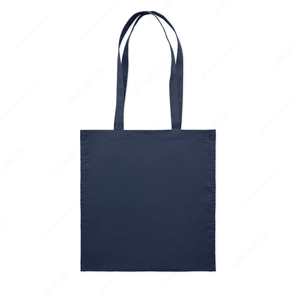 MO9596-85 Torba shopping PORTOBELLO pamučna, duge ručke, 140g., tamno plava