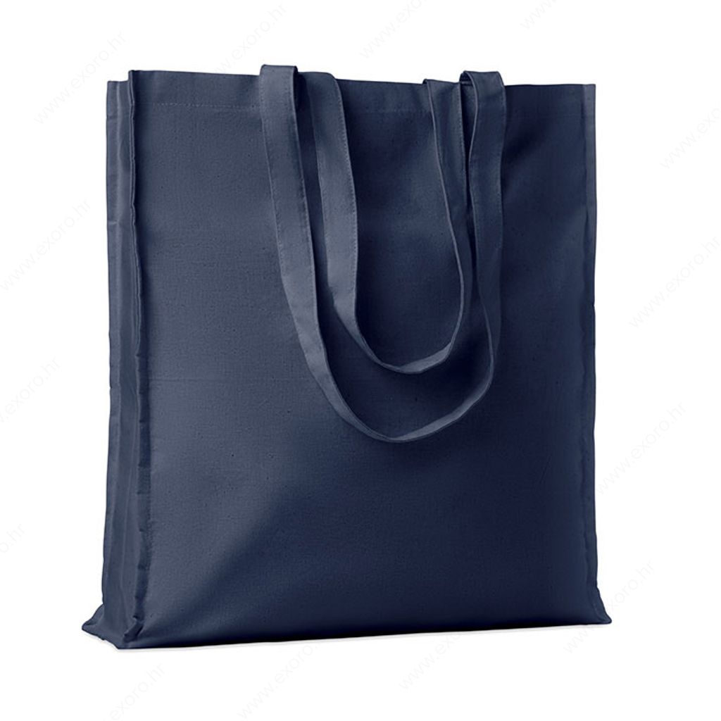 MO9596-85 Torba shopping PORTOBELLO pamučna, duge ručke, 140g., tamno plava