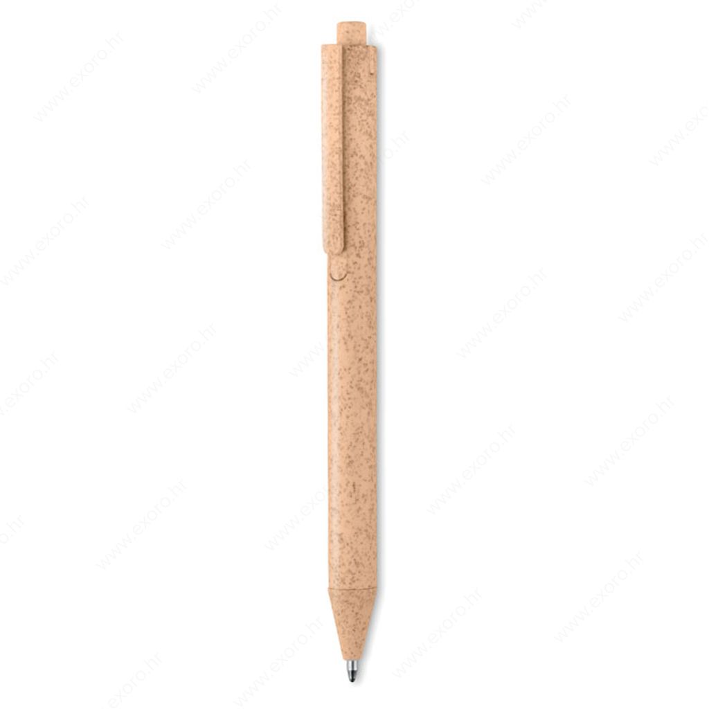 MO9614-10 Olovka kemijska PECAS, plavi uložak, plastična, narančasta