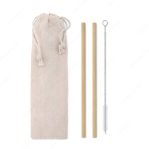 Slamke NATURAL STRAW drvene, natur