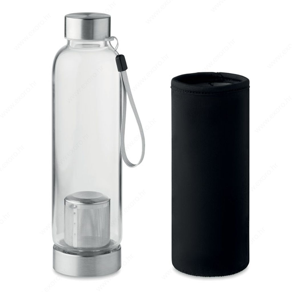 MO9636-03 Boca UTAH TEA staklena, 500ml, crna
