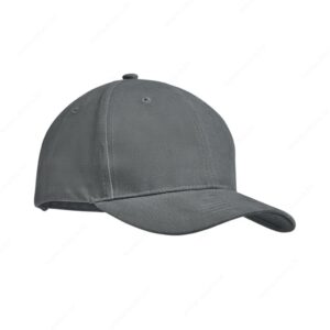 Kapa šilt 6 panela TEKAPO 270g, metalna kopča, siva
