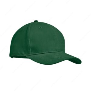 Kapa šilt 6 panela TEKAPO 270g, metalna kopča, zelena (dark green)