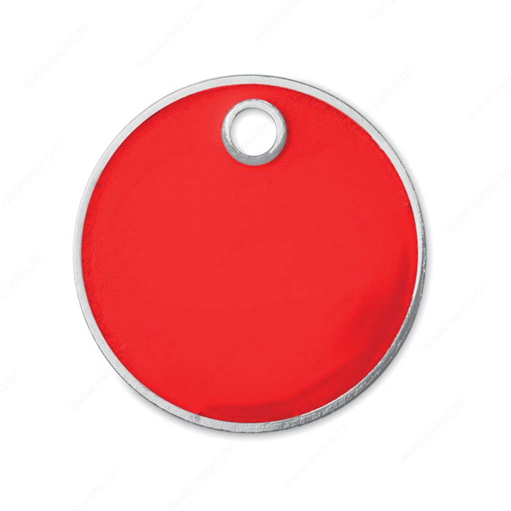 MO9748-05 Privjesak TOKENRING euro token, crveni
