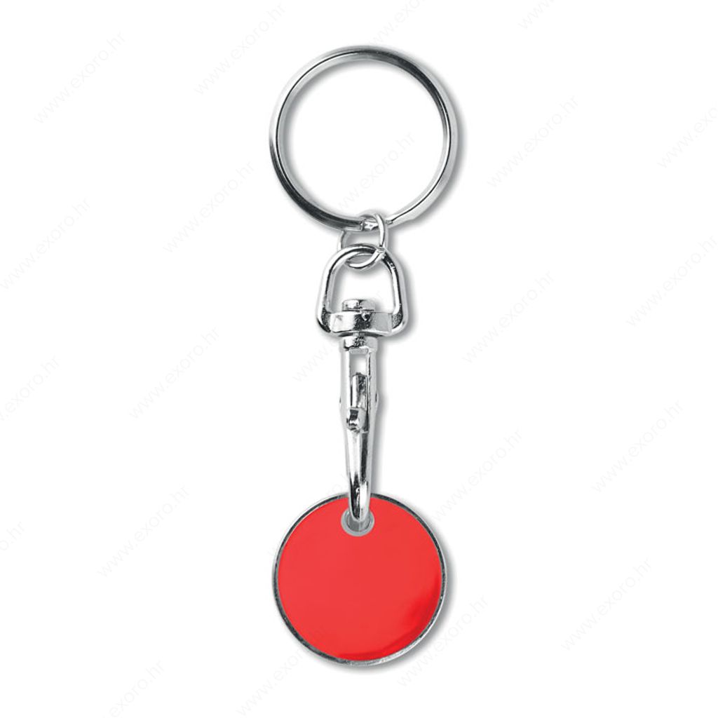MO9748-05 Privjesak TOKENRING euro token, crveni