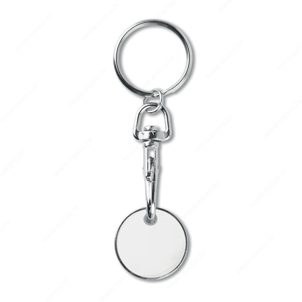MO9748-06 Privjesak TOKENRING euro token, bijeli