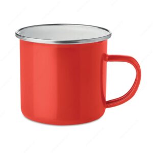 MO9756-05 Šalica/lončić PLATEADO metalna, 350ml, crvena