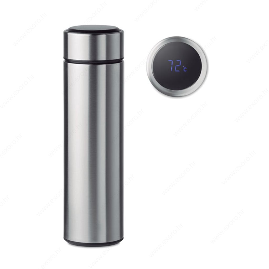 MO9796-16 Boca POLE termo + termometar, metalna, 450ml, srebrna