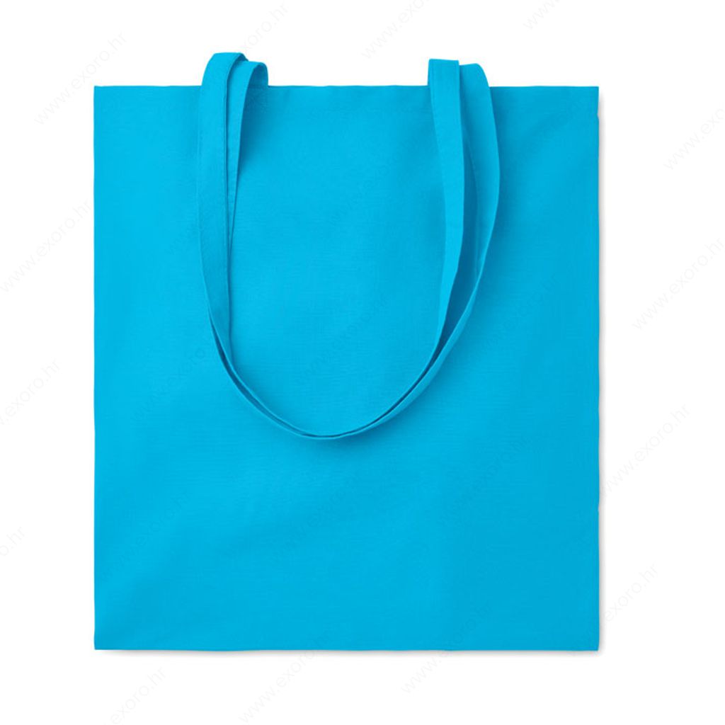 MO9846-12 Torba shopping COTTONEL COLOUR++ pamučna, duge ručke, 180g., tirkizna