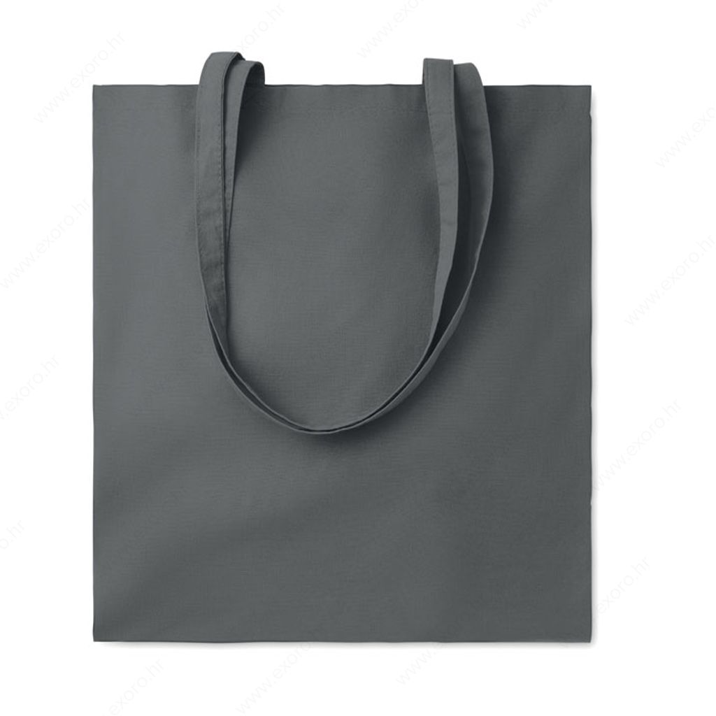 MO9846-15 Torba shopping COTTONEL COLOUR++ pamučna, duge ručke, 180g., tamno siva