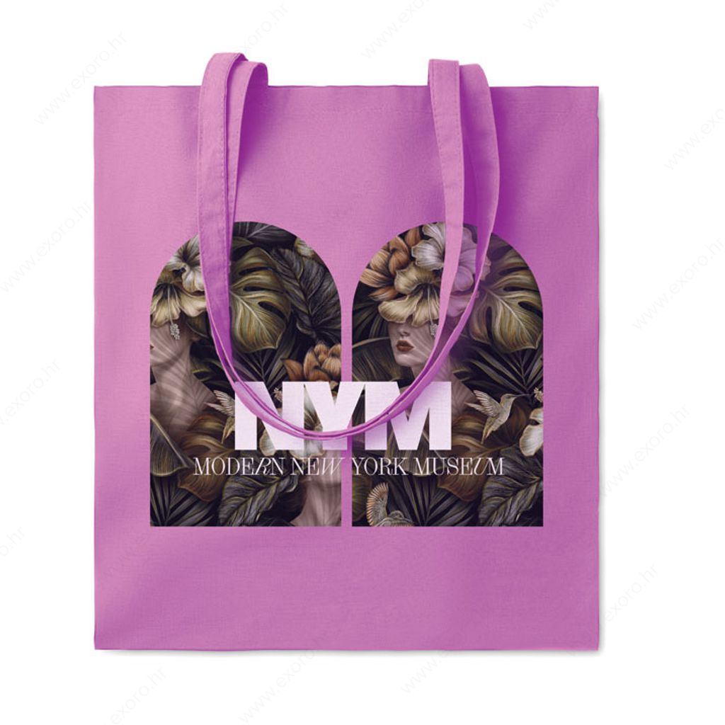 MO9846-21 Torba shopping COTTONEL COLOUR++ pamučna, duge ručke, 180g., ljubičasta