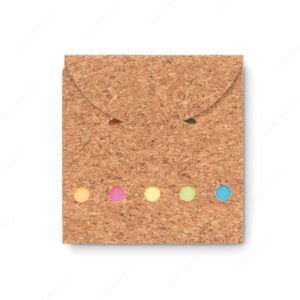 Notes blok FOLDCORK samoljepljivi + zastavice, pluto