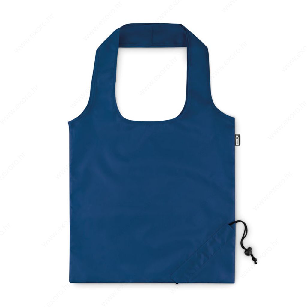 MO9861-04 Torba shopping FOLDPET duge ručke, reciklirana plastika, plava