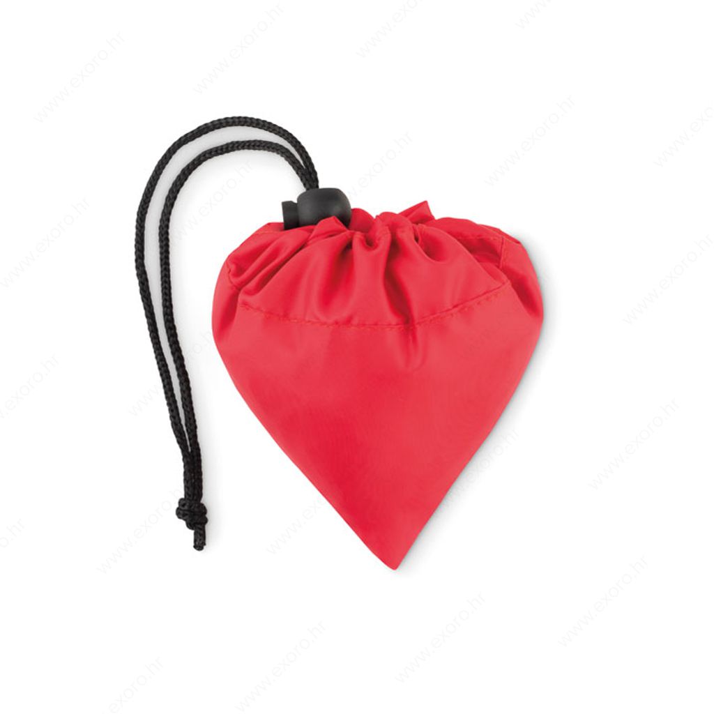 MO9861-05 Torba shopping FOLDPET duge ručke, reciklirana plastika, crvena