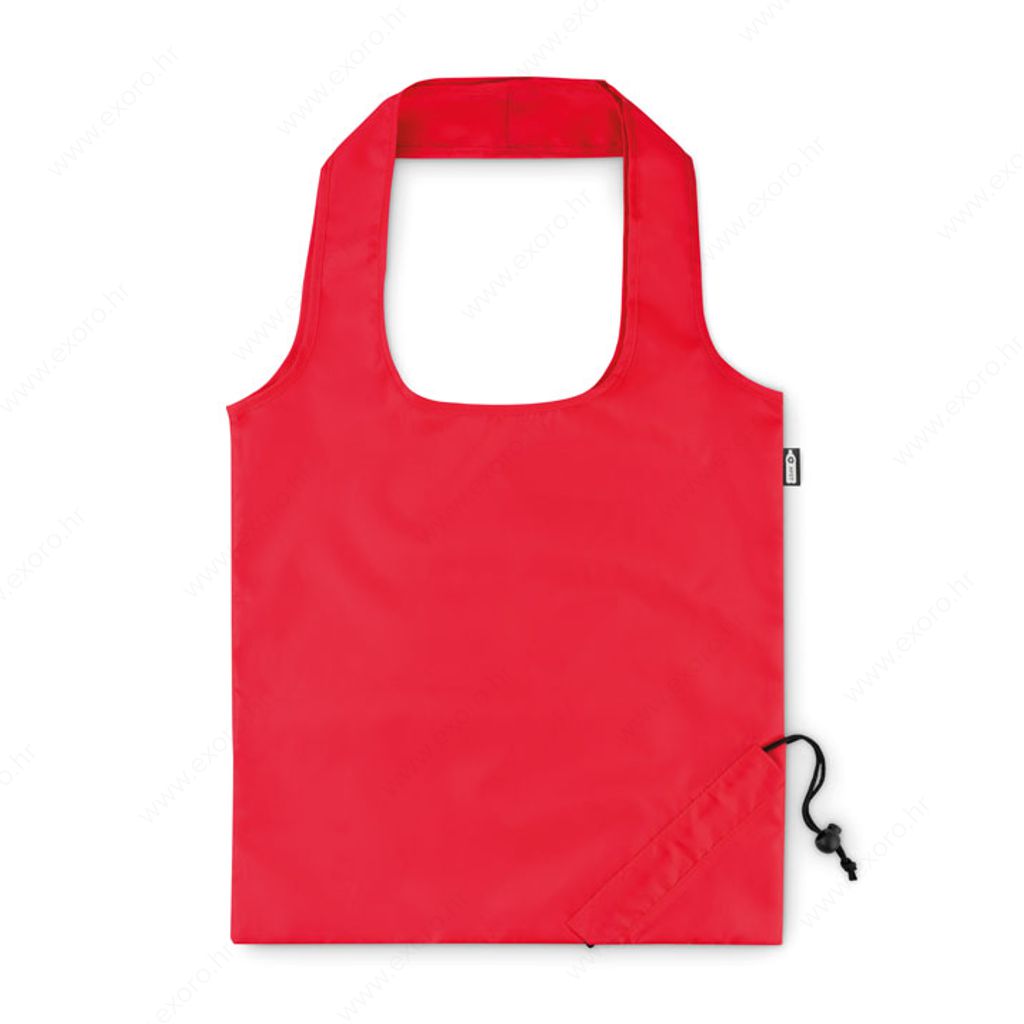 MO9861-05 Torba shopping FOLDPET duge ručke, reciklirana plastika, crvena