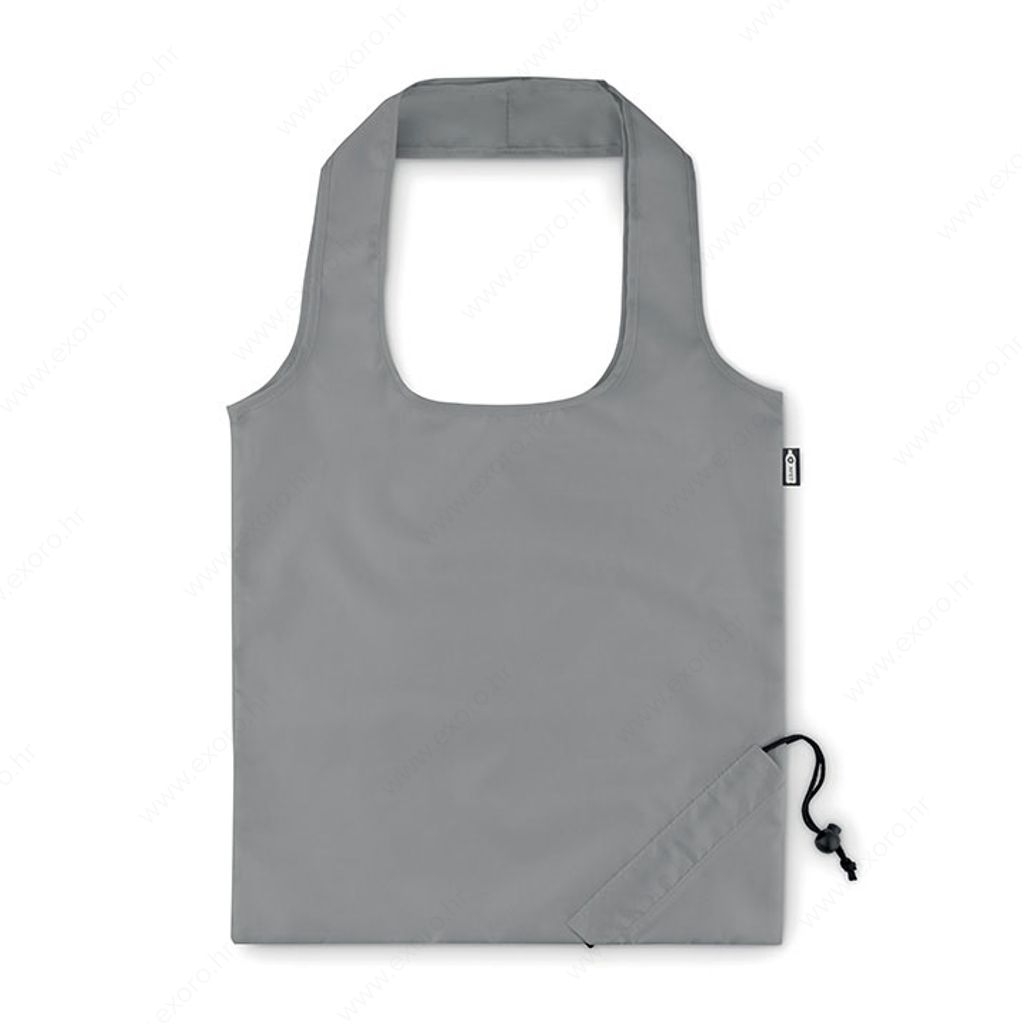MO9861-15 Torba shopping FOLDPET duge ručke, reciklirana plastika, tamno siva