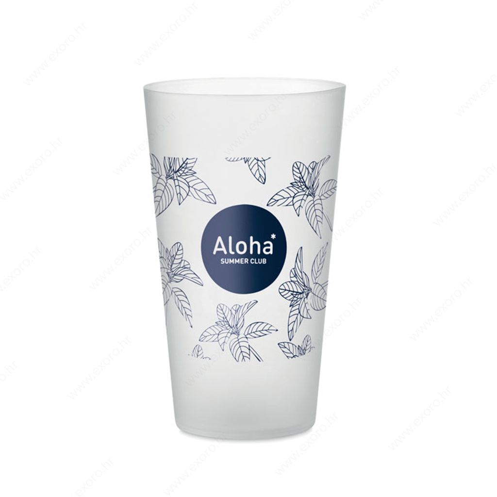 MO9907-26 Čaša FESTA LARGE plastična, 500ml, prozirno bijela