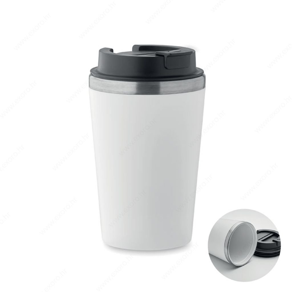 Čaša BLERM termo, metalna, 350ml, bijela