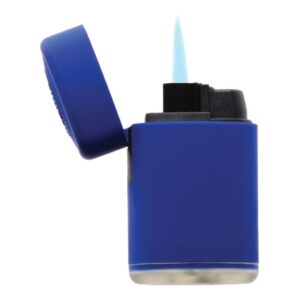 900005471 Upaljač elektronski ATOMIC JET FLAME RUBBER punjivi gumirani matt plavi