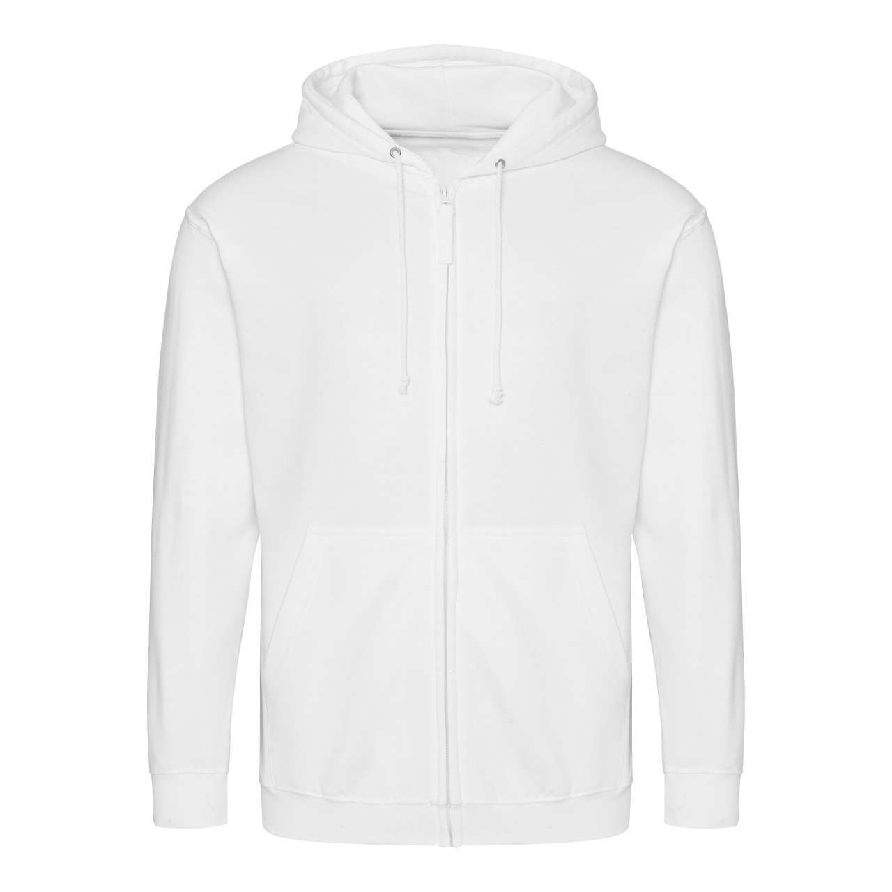 Majica s kapuljačom i zipom JUST HOOD AWDis 280g. bijela (arctic white) L