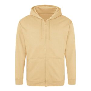 Majica s kapuljačom i zipom JUST HOOD AWDis 280g, bež (desert sand) S
