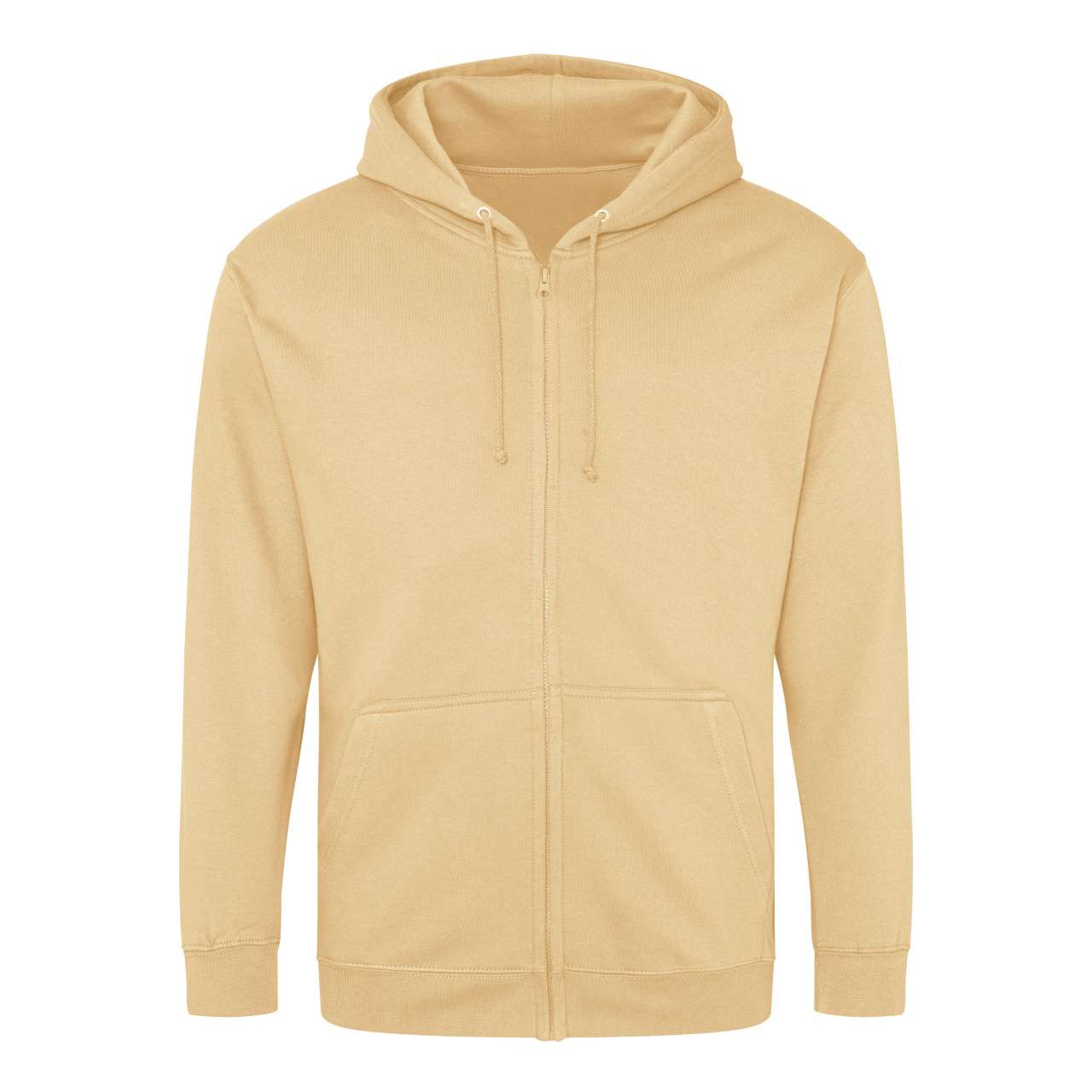 Majica s kapuljačom i zipom JUST HOOD AWDis 280g, bež (desert sand) S