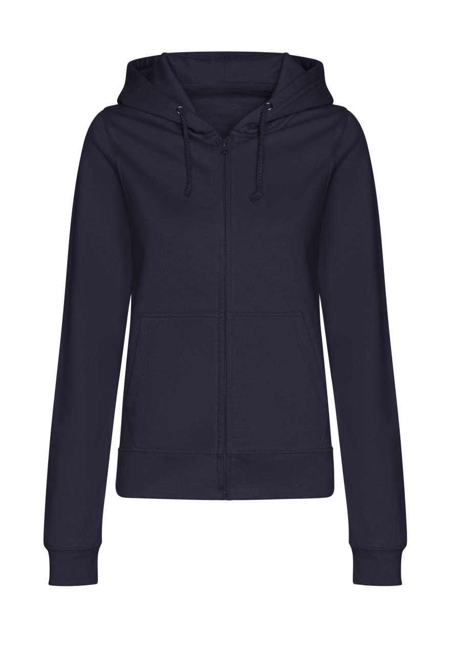 Majica s kapuljačom i zipom JUST HOOD AWDis woman 280g, plava(new french navy) S